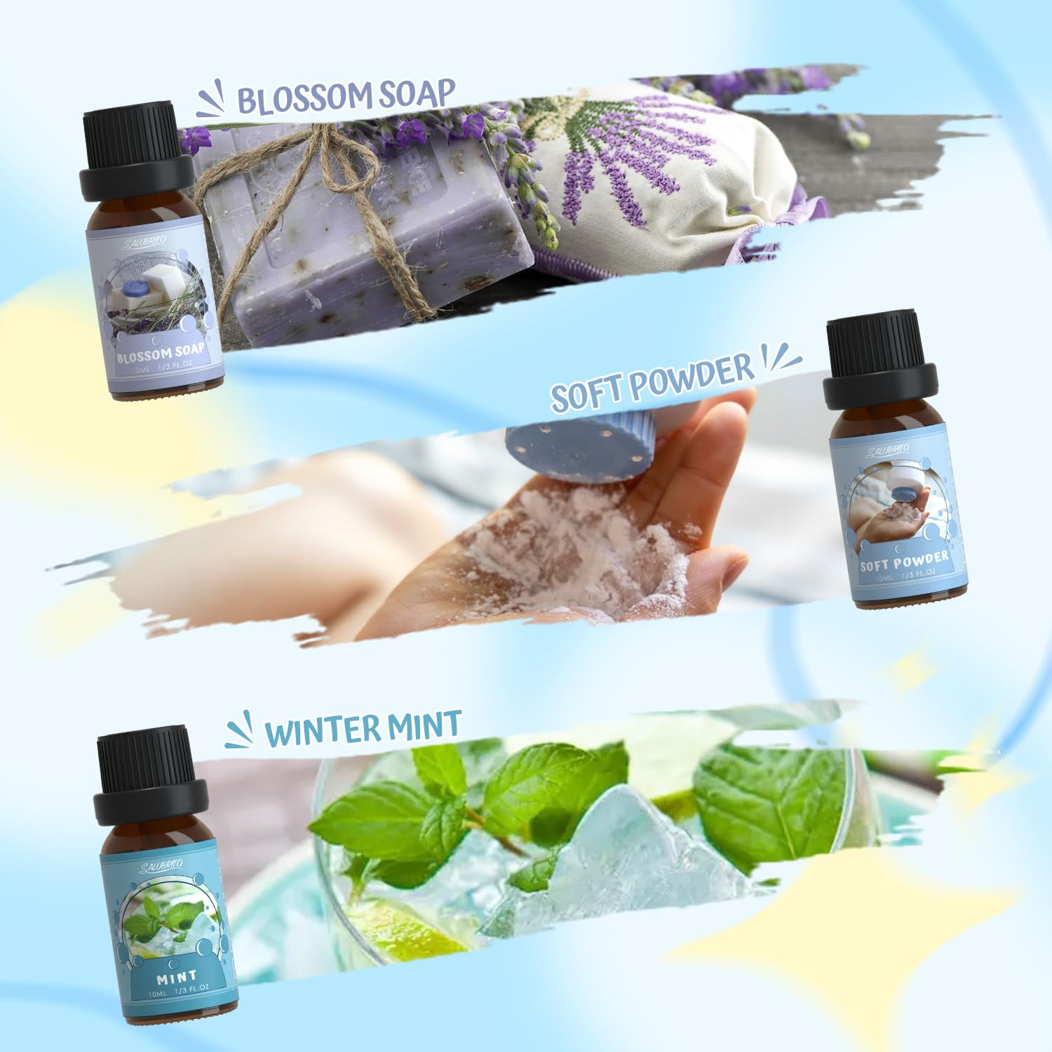 DIY projects with SALUBRITO oils for candles, soaps and more