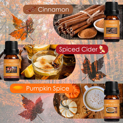 Close-up of Cinnamon scented oil from SALUBRITO Fall Fragrance Oils Set