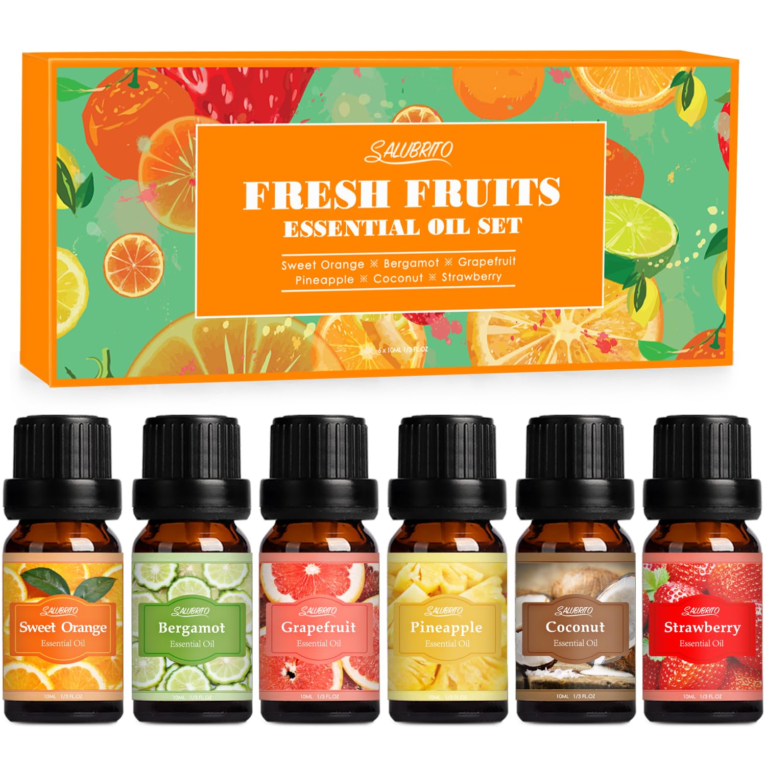 SALUBRITO Fresh Fruit Fragrance Oils Set – Strawberry 10ml bottle