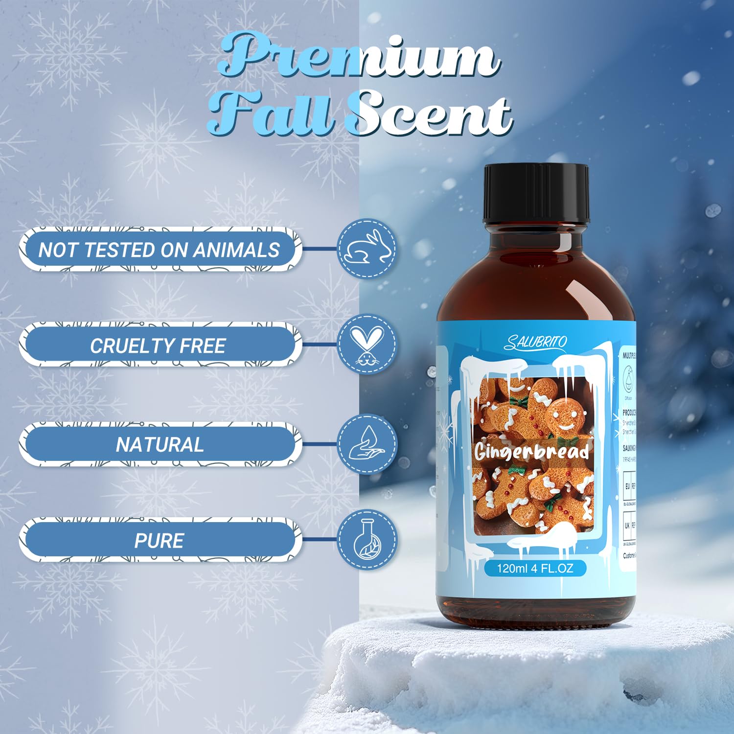 Diffuser releasing warm gingerbread scent