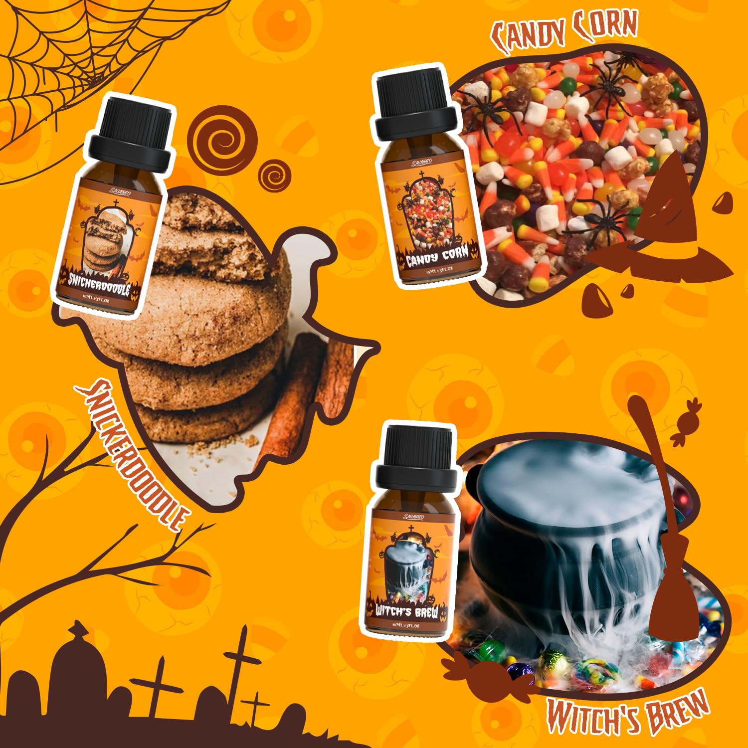 Halloween fragrance oils set – Caramel Apples scent