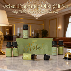 Diffuser emitting hotel-inspired fragrance ambiance