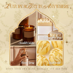 Gift-ready SALUBRITO fragrance oil set in premium packaging