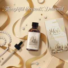 Minimalist packaging of SALUBRITO Luxury Night Essential Oil