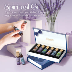 Gift-ready SALUBRITO essential oil roll-on set presentation
