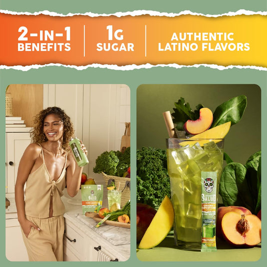 Single stick packet of Salud greens and superfoods on-the-go