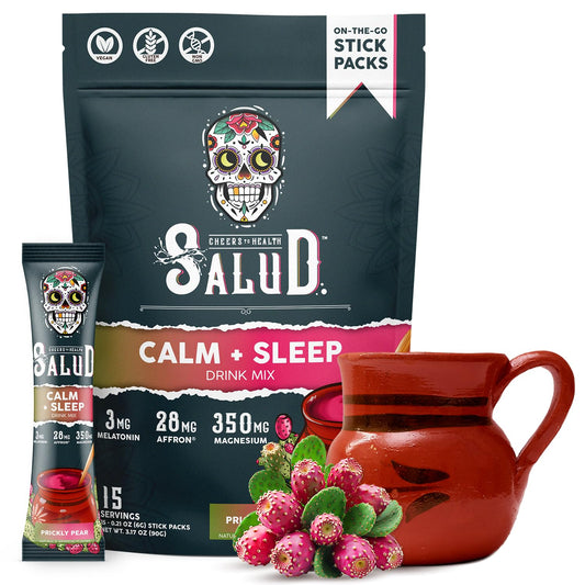 Salud Sleep Aid + Calm Drink Mix sachets (Prickly Pear flavor)