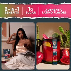 Single-serve Salud sachet and powder scoop