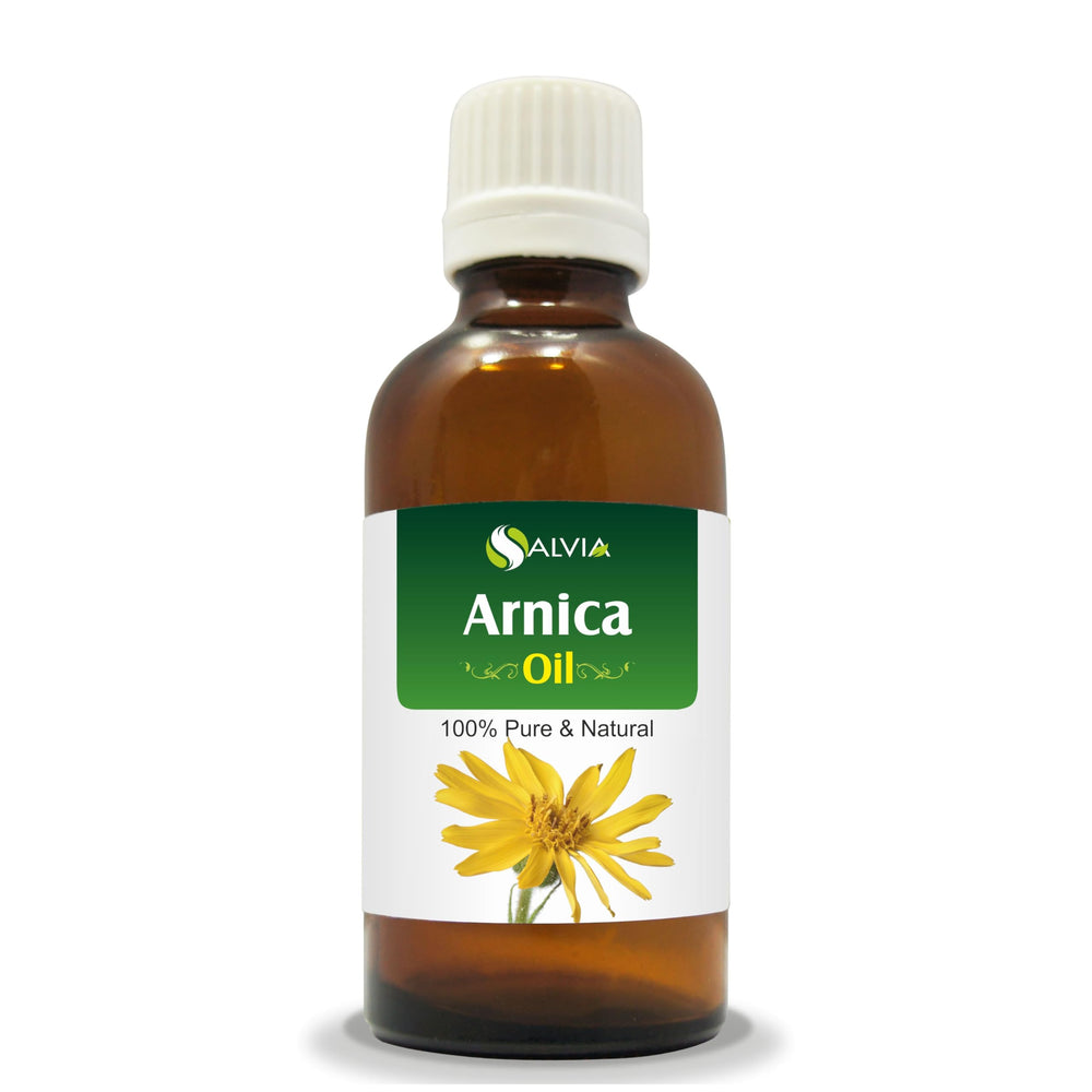 Salvia Arnica essential oil in amber glass bottle - 0.51 oz