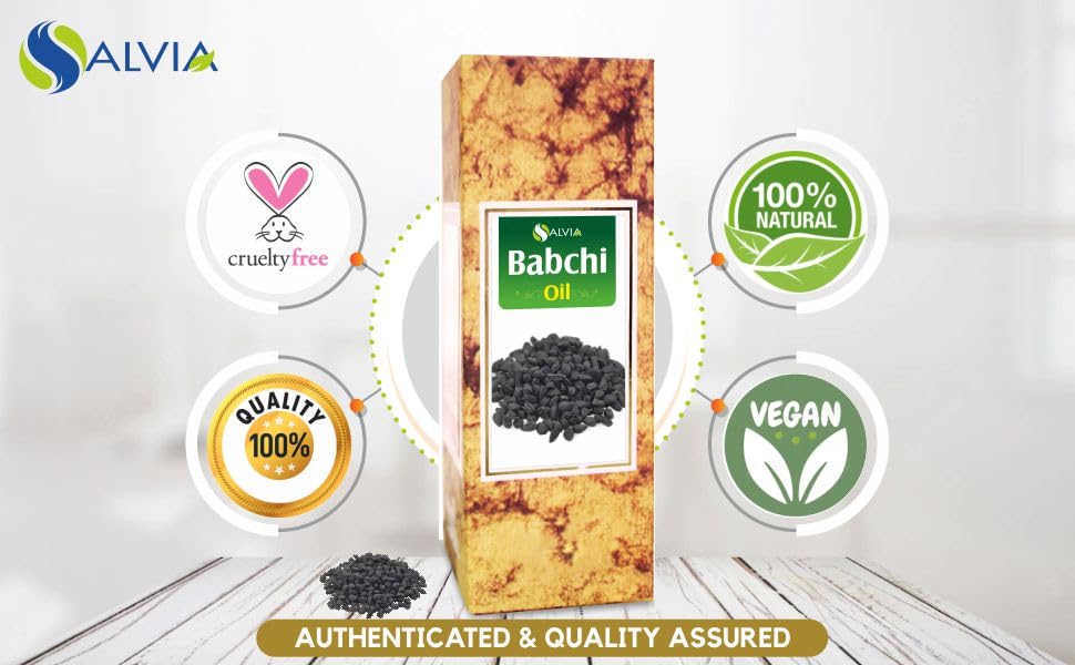 Front view of Salvia Babchi Oil 50 ml bottle