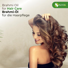 Packaging and glass bottle for organic standard Brahmi oil