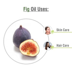 Fig oil poured on palm for skin moisturizing
