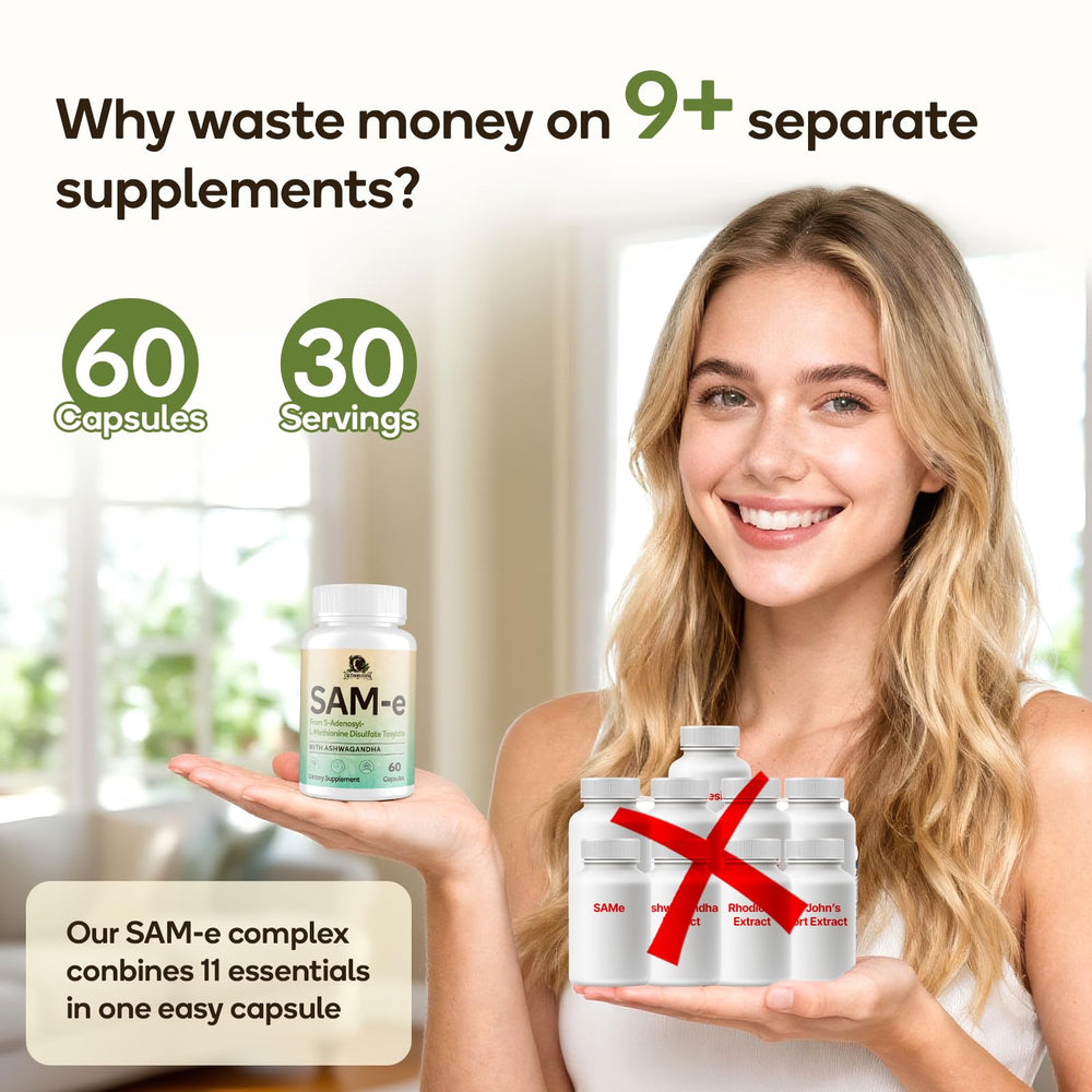 Dairy-free SAM-e capsule complex packaging