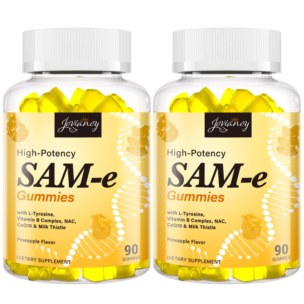 Bottle of SAM-e Gummies Pineapple flavor 180-count