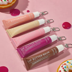 Sam Sugar tinted lip balm swatches showing natural color and subtle shine.