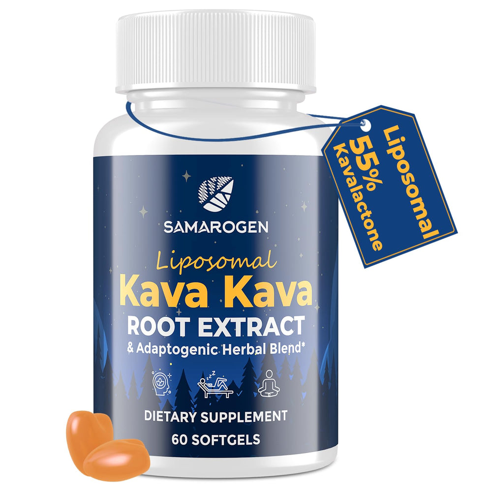 Samarogen Kava Kava capsules bottle – 60 softgels