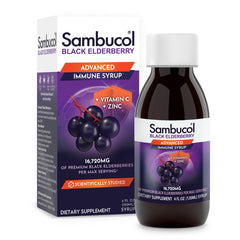 Sambucol Advanced Black Elderberry Syrup 4 oz bottle