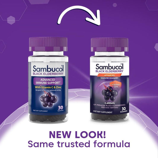 Ingredients: Vitamin C and Zinc in Sambucol gummies