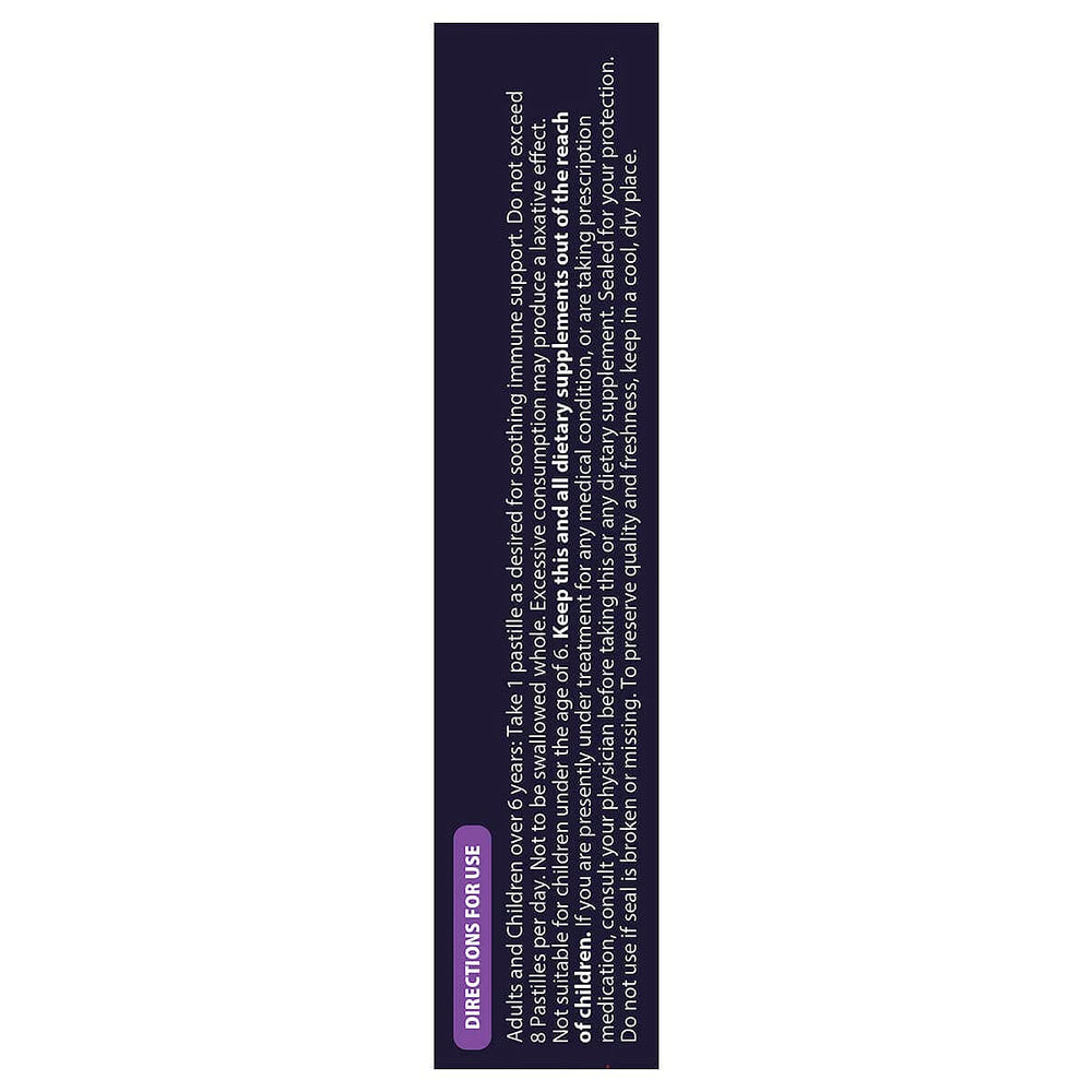 Lozenge highlighting vitamin C zinc and honey benefits
