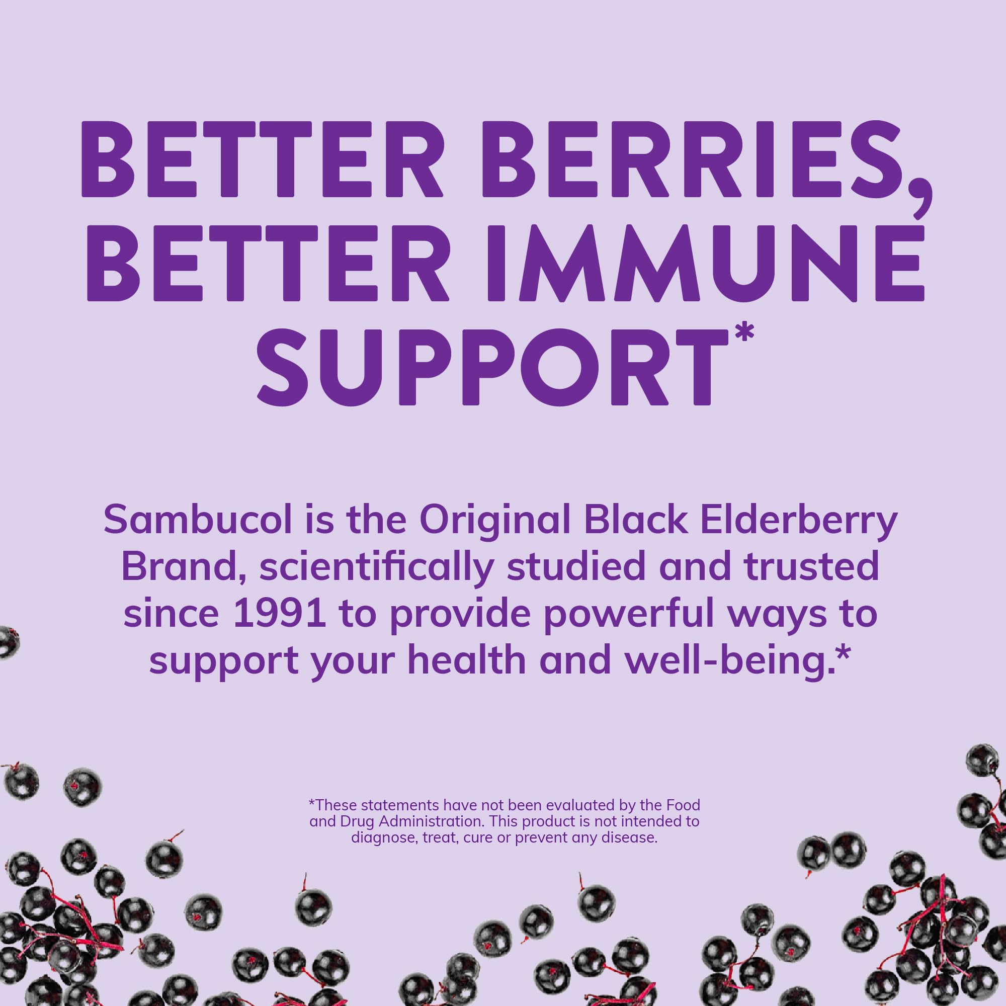 Healthy immune support concept with berries and vitamins