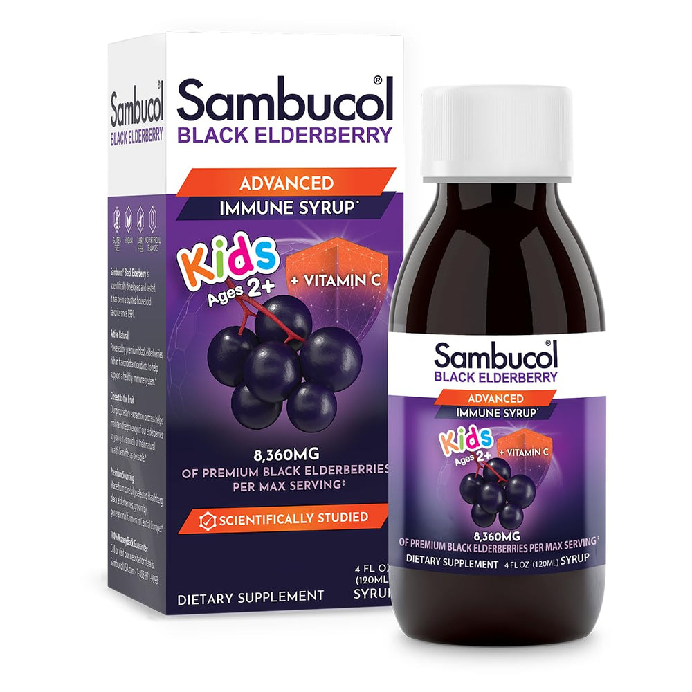 Sambucol Kids Elderberry Syrup 4 oz bottle