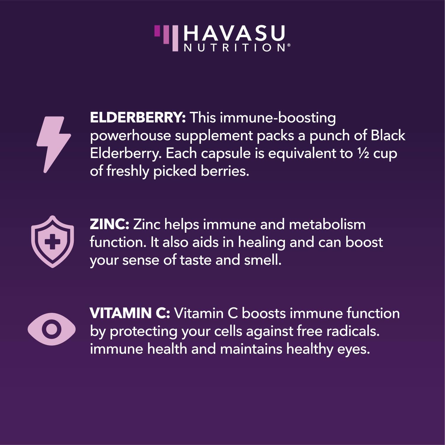 Supplement facts panel highlighting vegetarian-friendly and non-GMO attributes