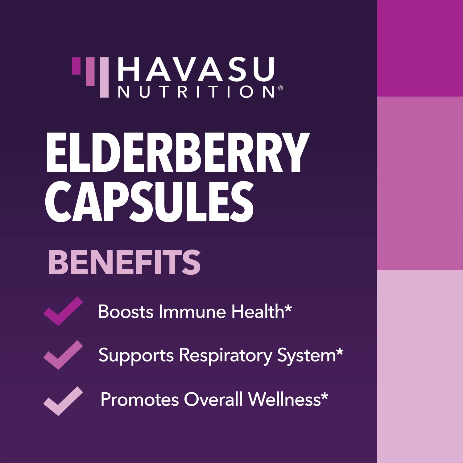 Person taking an elderberry capsule for daily immune support