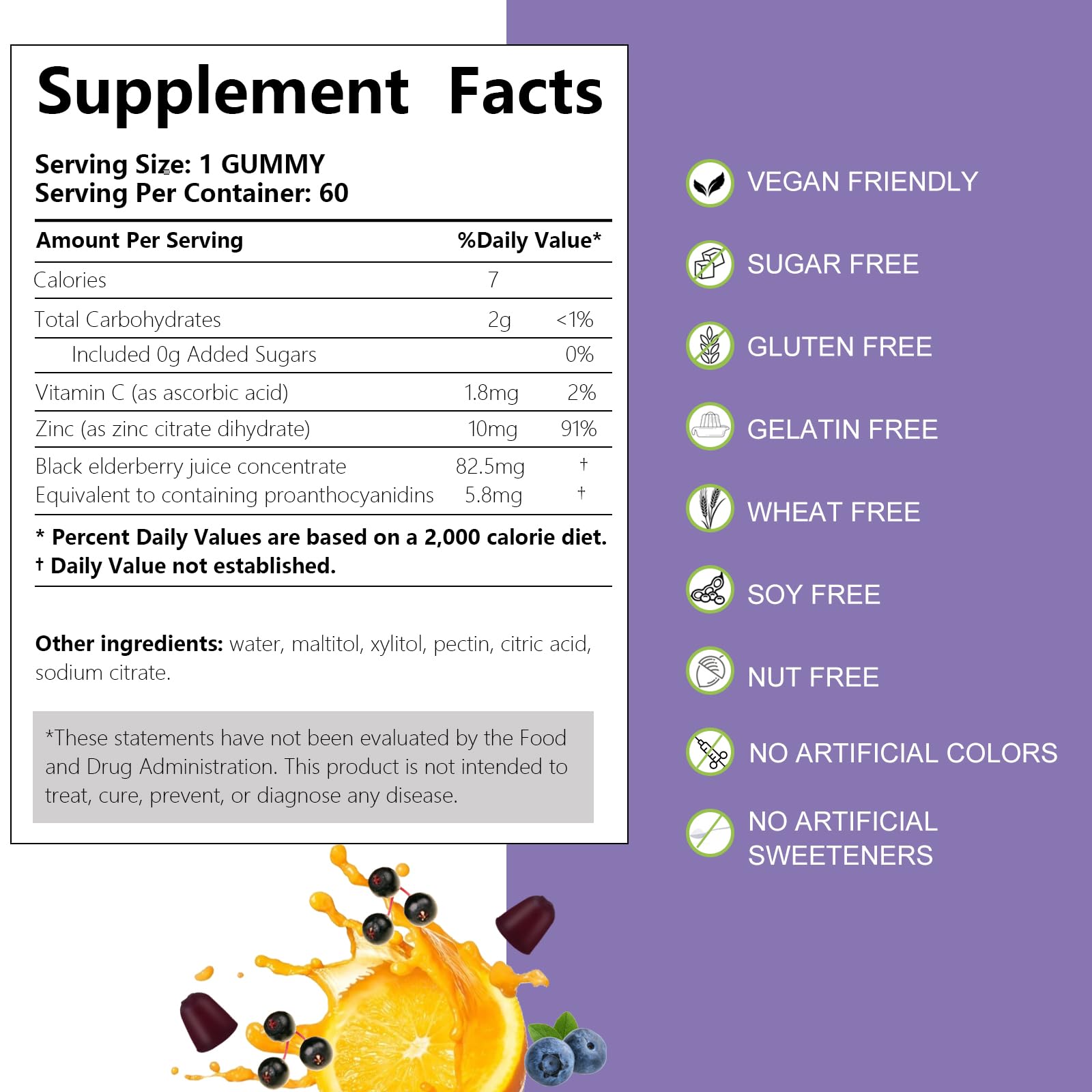 Gummies with immune support concept