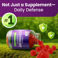 Nutrition facts panel on bottle