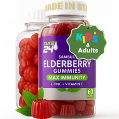 Front of Sambucus Elderberry Gummies bottle with 60-count