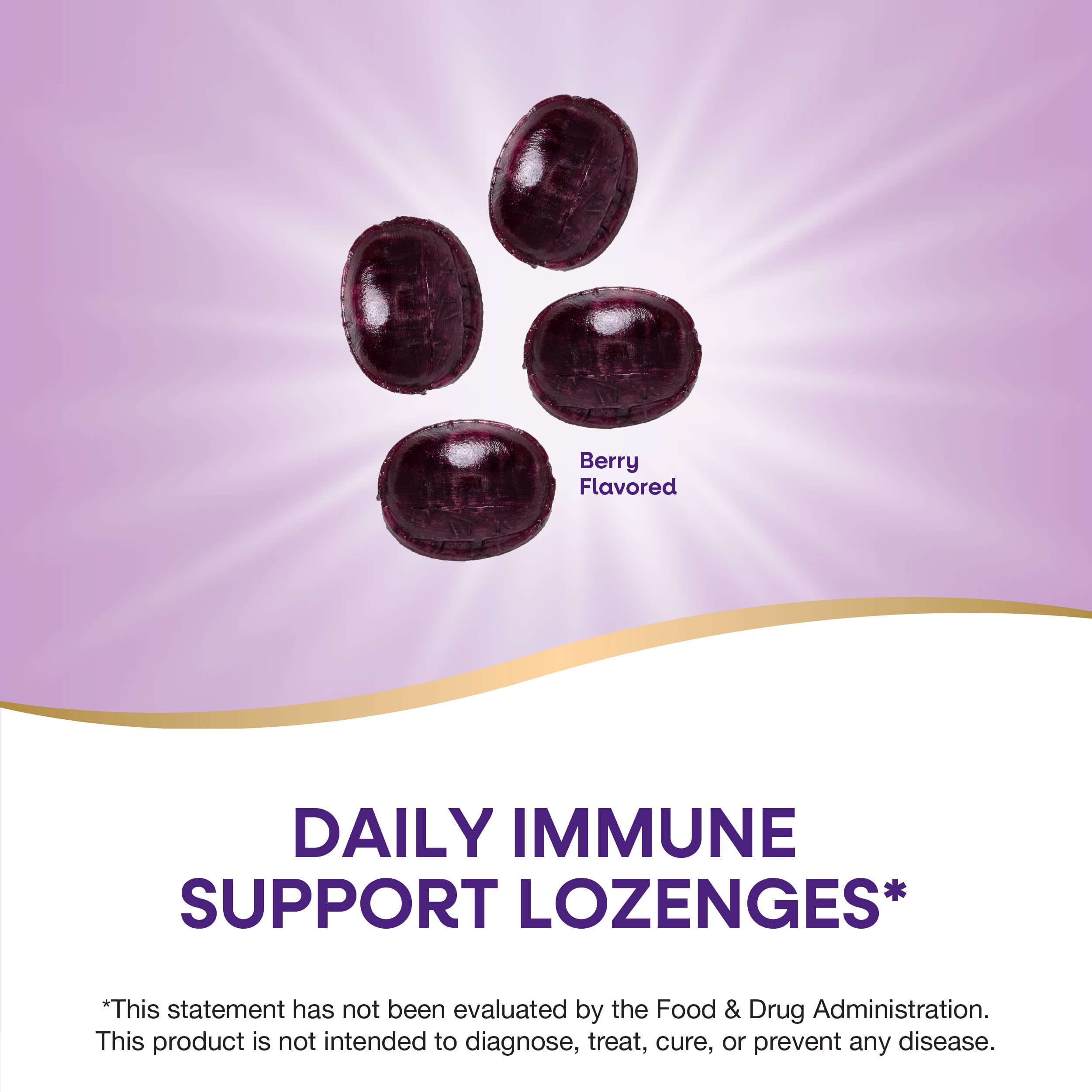 Label highlighting black elderberry extract, zinc and vitamin C