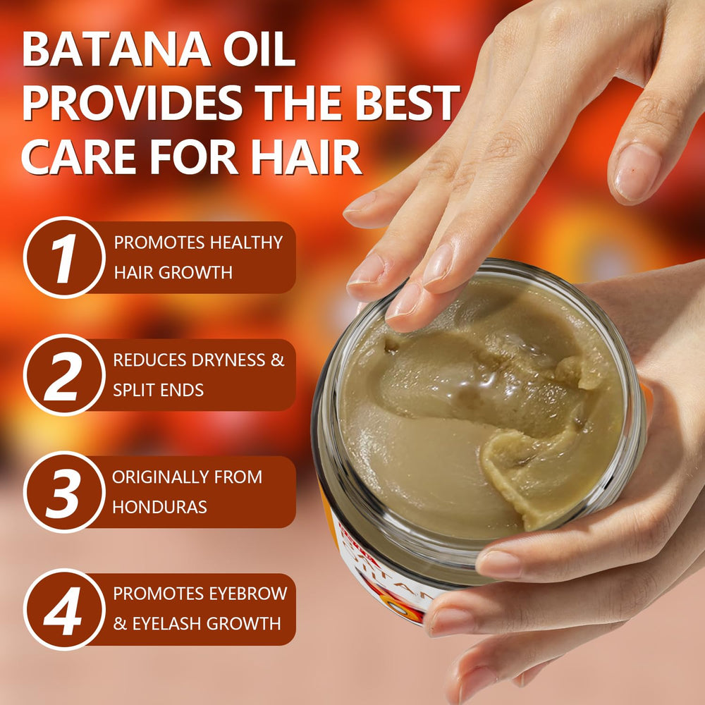 Samnyte Batana Oil jar highlights 100% raw, unrefined oil.