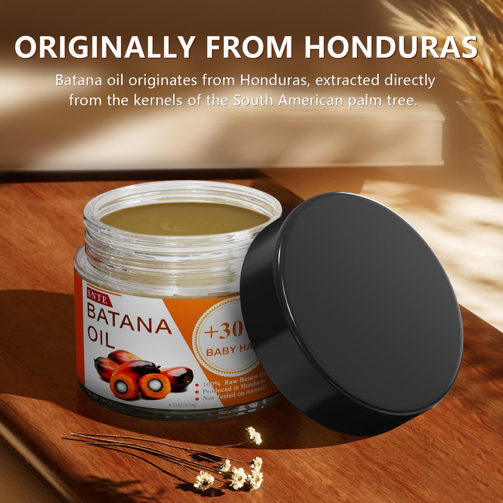 Samnyte Batana Oil origin image highlights Honduran production.