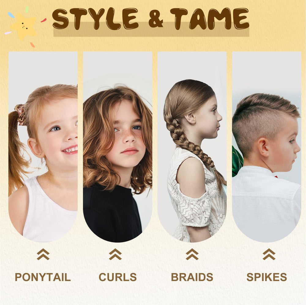 Samnyte Kids Hair Gel washes off easily with water.
