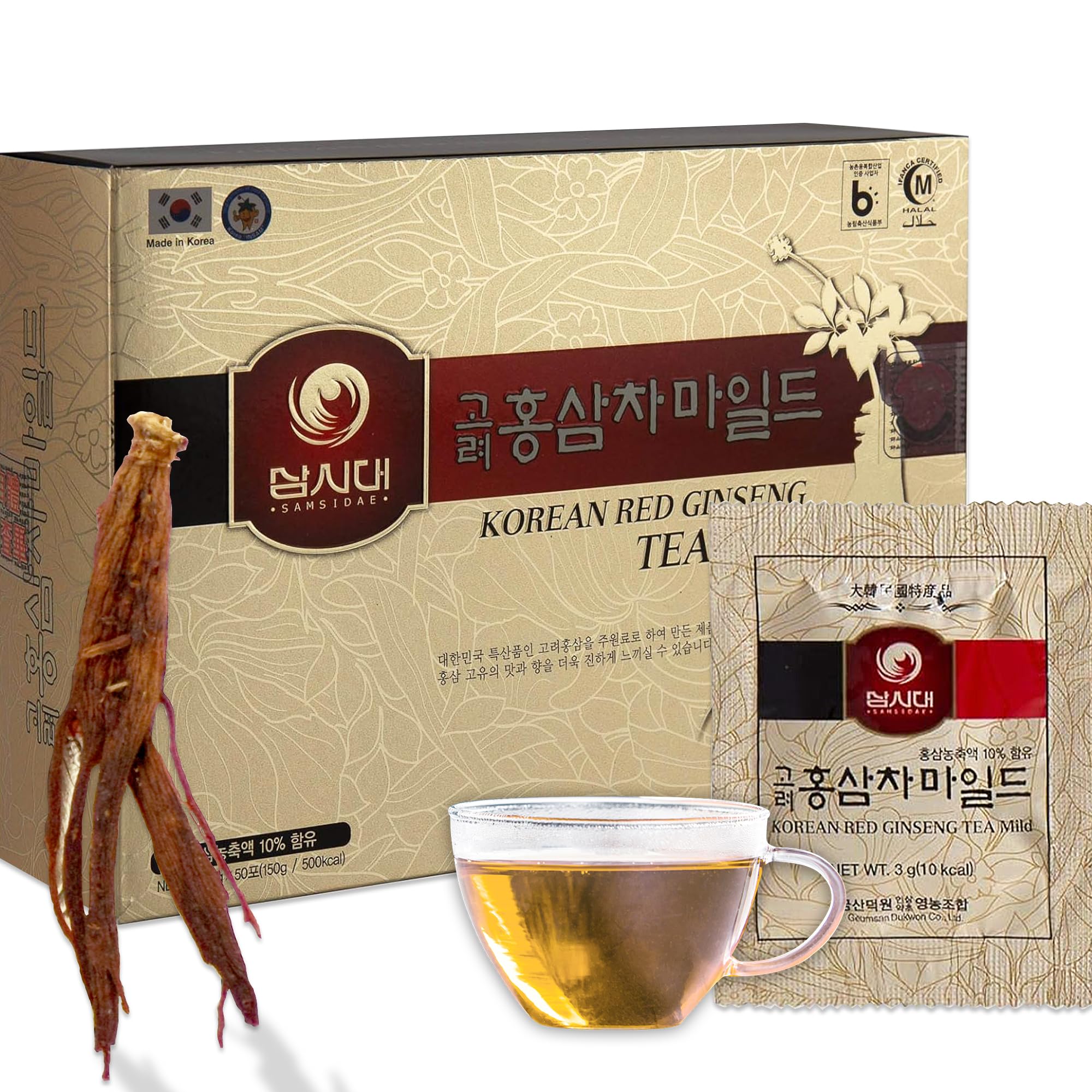 SAMSIDAE Korean Panax Red Ginseng Instant Tea box front