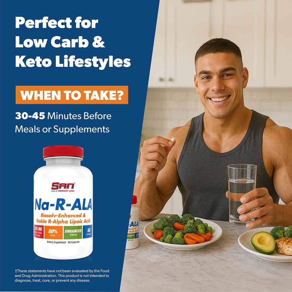 Nutrition facts panel of SAN’s Na-R-ALA