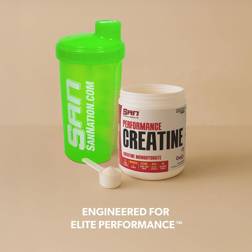 Athletic endurance and performance scene with SAN Creatine 300g