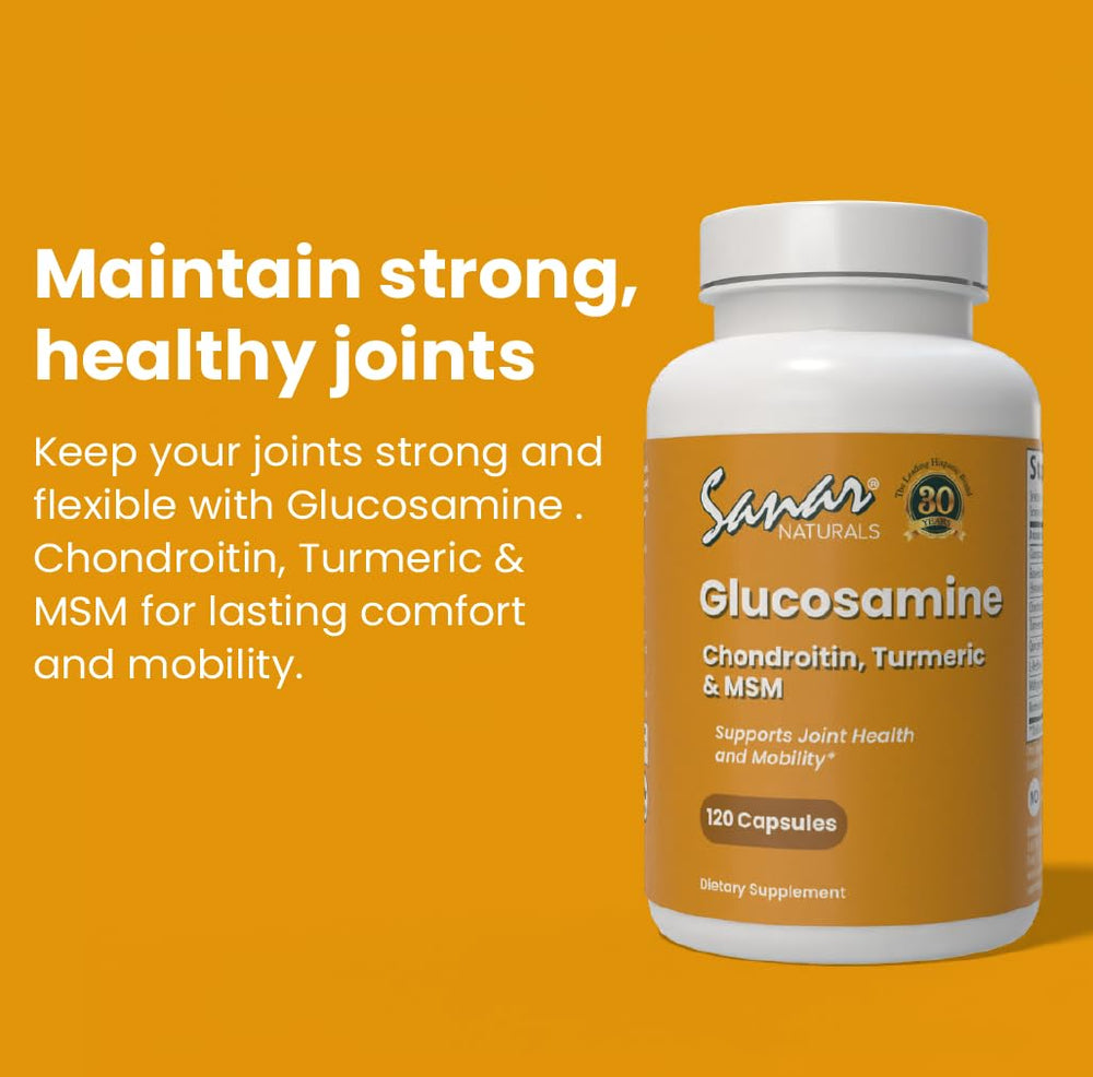 Capsules and dosage illustration for Sanar Naturals joint supplement