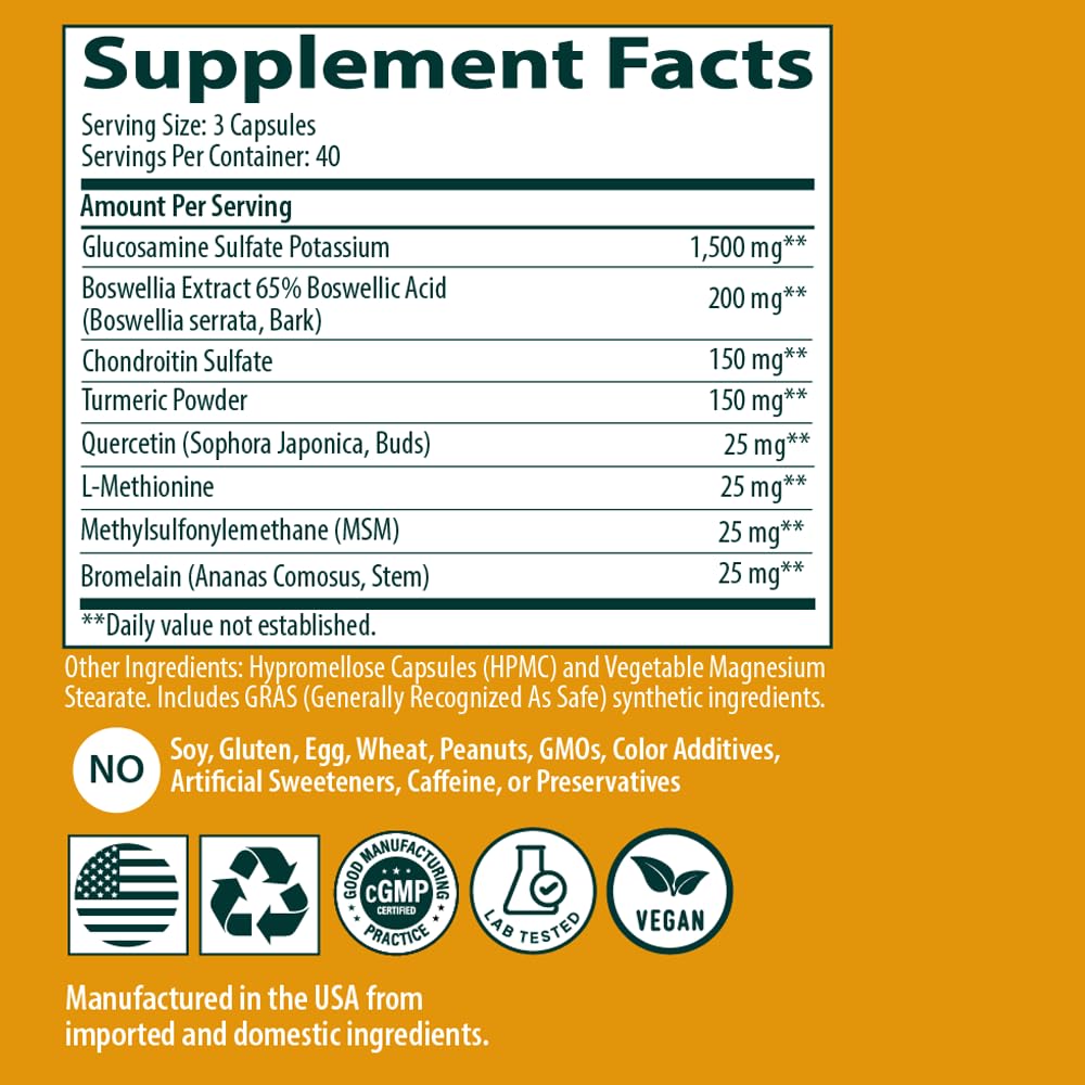 Visual emphasizing turmeric and other natural ingredients