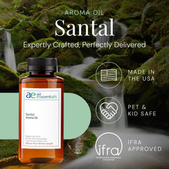 Santal Aroma Oil with sandalwood and cardamom notes for diffusers