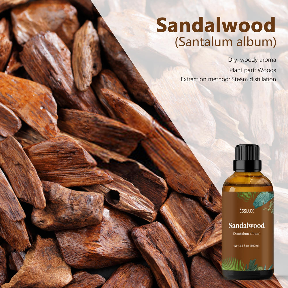 Amber glass bottle with dropper for sandalwood oil