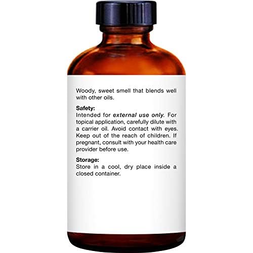 Sandalwood essential oil glass dropper bottle