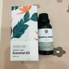 Close-up of sandalwood oil in bottle