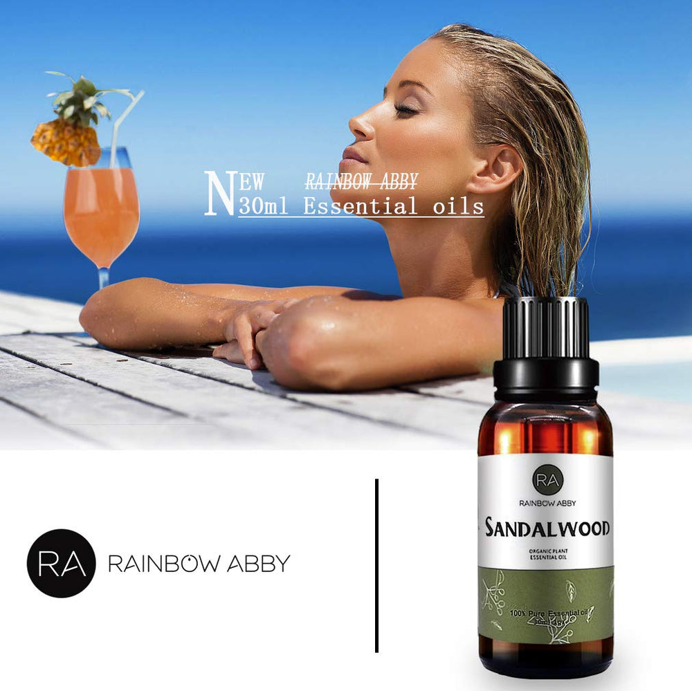 Sandalwood oil used for skincare and massage
