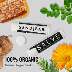 SandBar Callus Salve texture demonstrates rapid absorption with a non-greasy finish