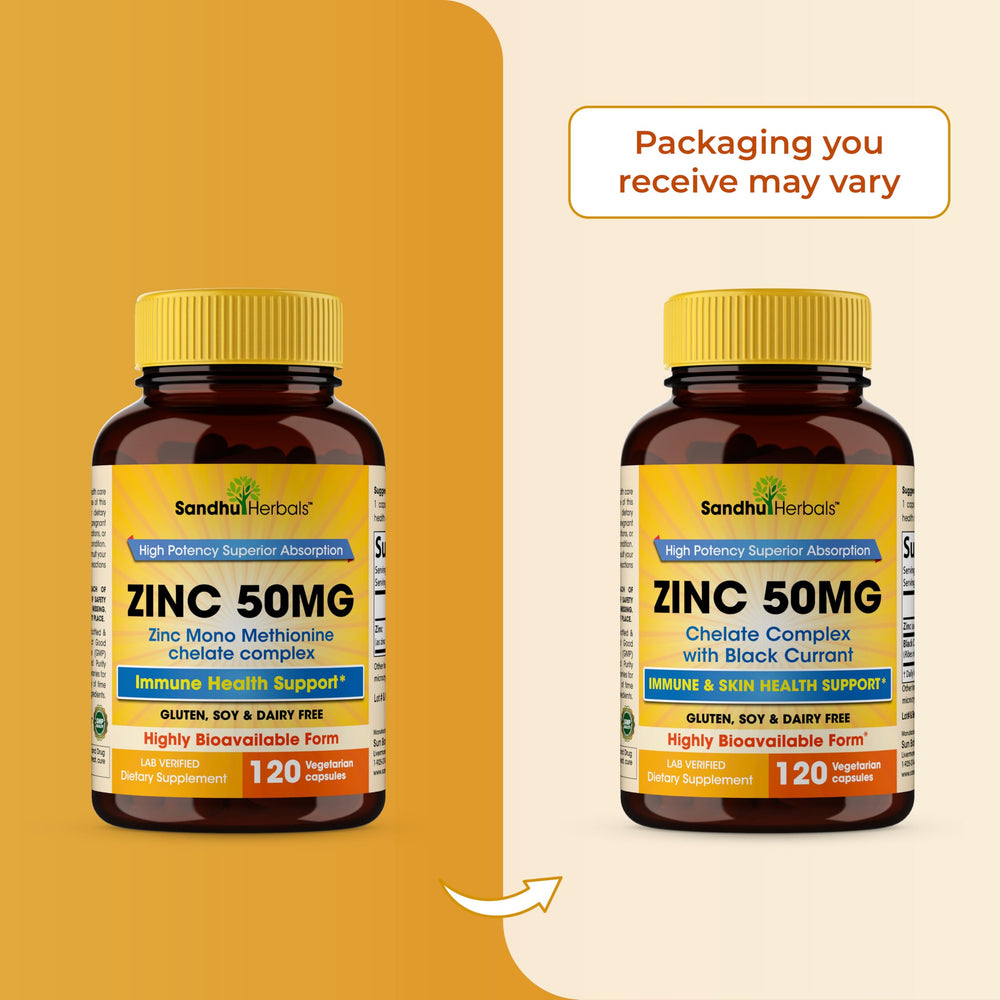 Zinc 50mg with Black Currant – 120 vegetarian capsules