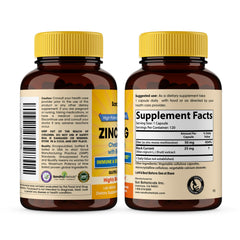 Sandhu Herbals Zinc 50mg Pack 2 bottle side view