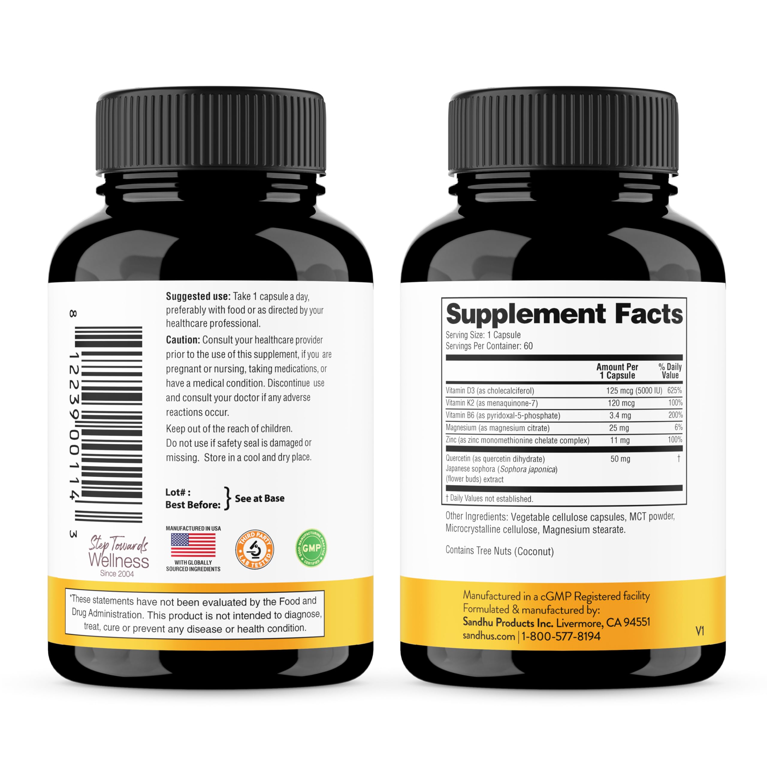Gluten-free and dairy-free capsules visual