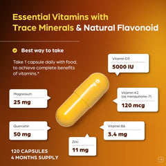 Front view of Sandhu's Vitamin D3 K2 Magnesium bottle