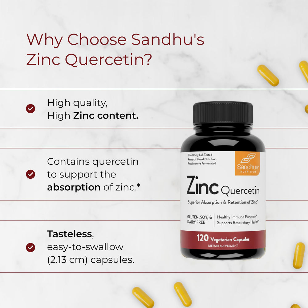 Serving size and ingredients for Zinc Quercetin
